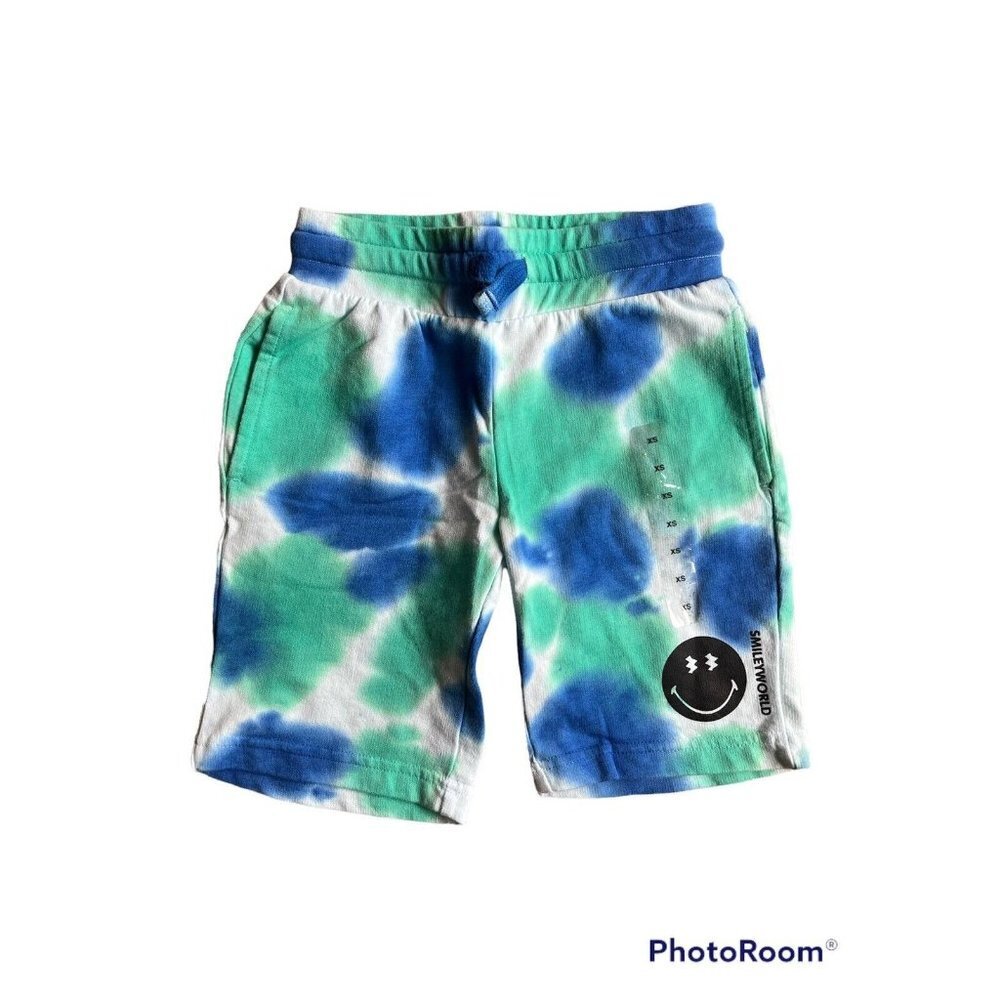 SMILEY WORLD Tie Dye Shorts Multicolor Boys Size XS (4/5) NEW (C4)